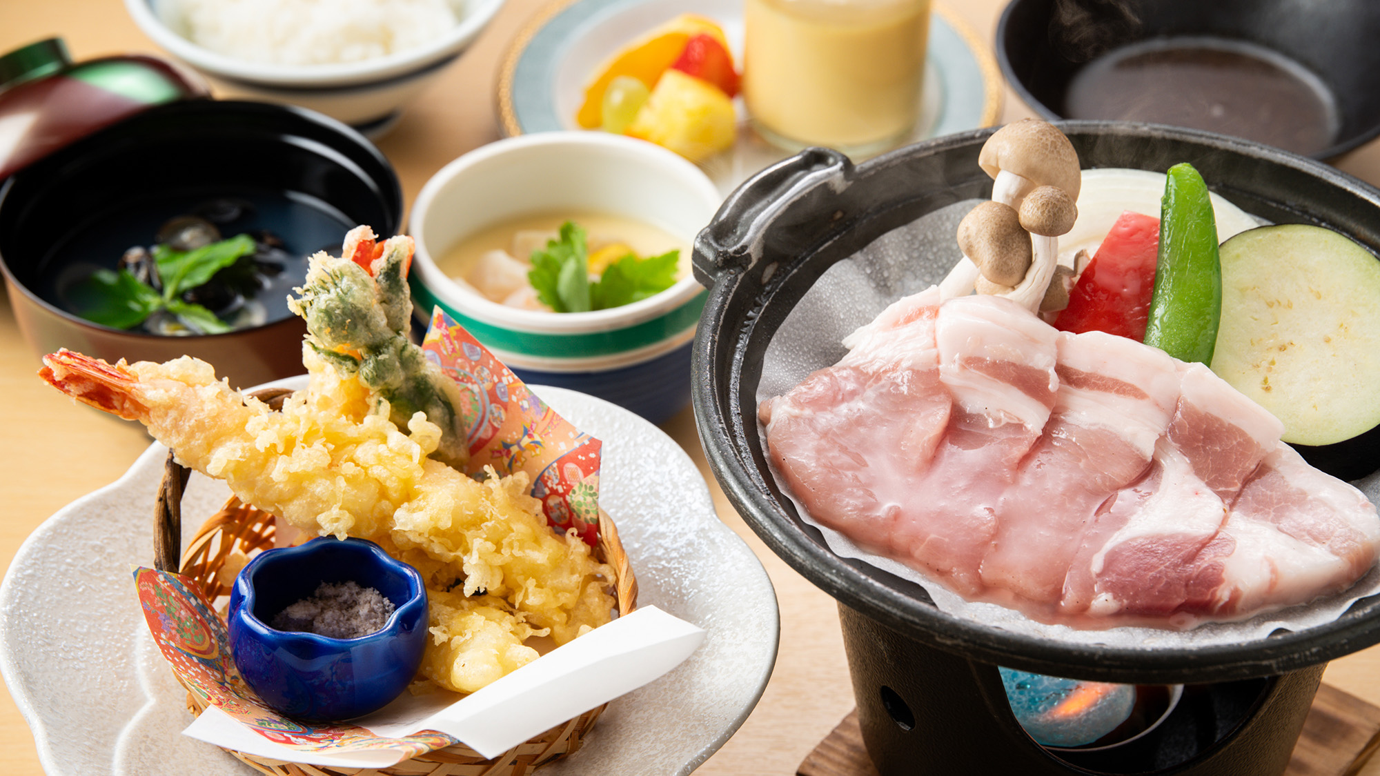 量は少し控えめ、しまねの郷土会席