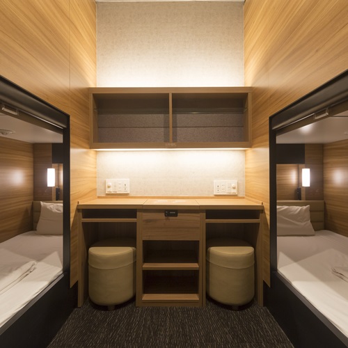 洗濯無料 ドリンク夜食も 東京ドームシティ Tdc 各ホール近く グローバルキャビン東京水道橋 個室型カプセルホテル 二人用ツインルーム 女性フロア完備 Have Fun