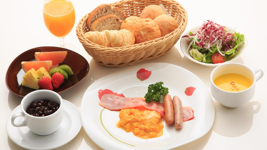 【朝食】洋食セット（一例）