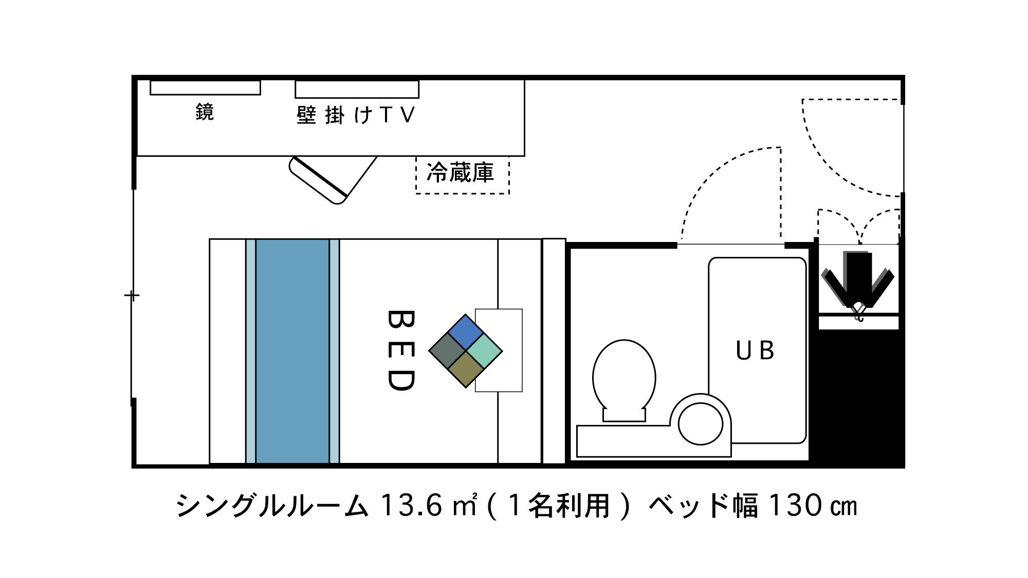 【訳ありシングル】【素泊り】浴室はシャワーのみご利用可プラン！