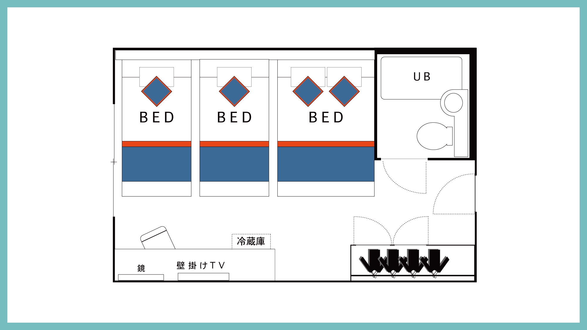 グループルーム間取り