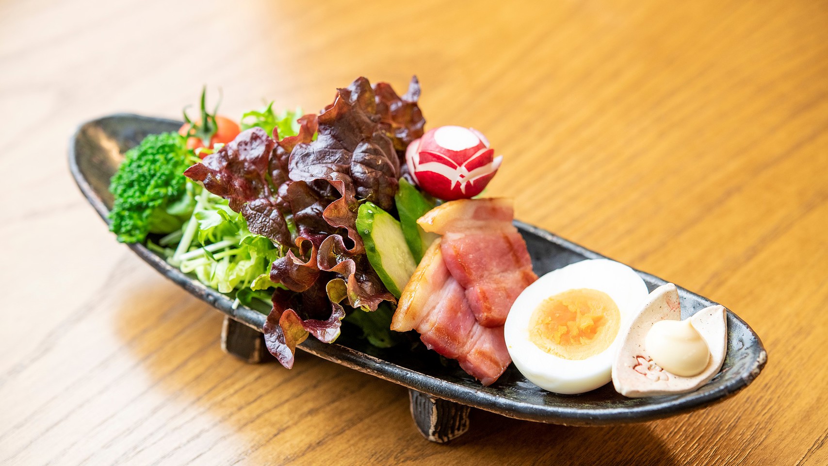 【1泊朝食】自家製野菜を中心にたっぷり25品目！体に優しい谷屋特製朝ごはん◆3つの貸切風呂も入り放題