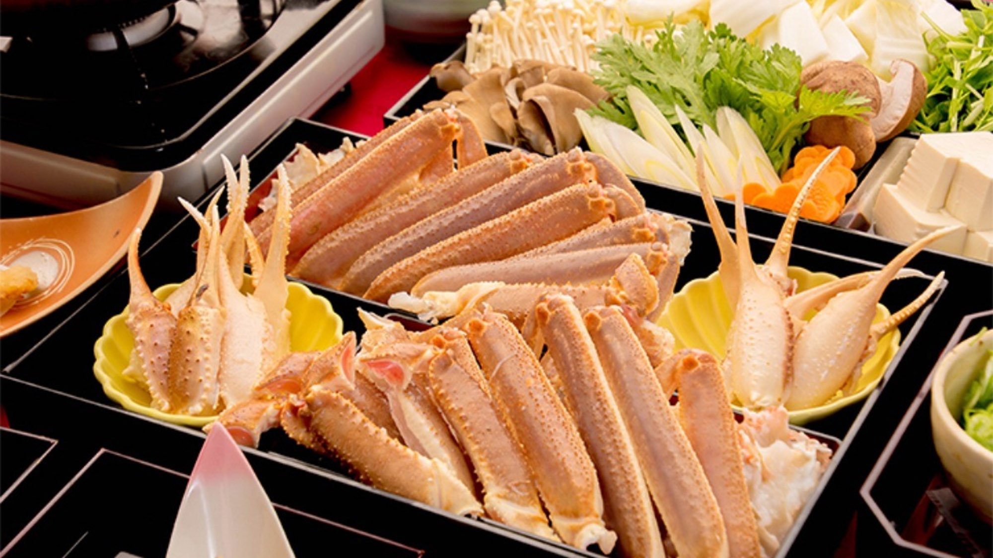 【冬限定・夕食付】静寂のプライベート空間で味わう冬の極み”蟹すき鍋”