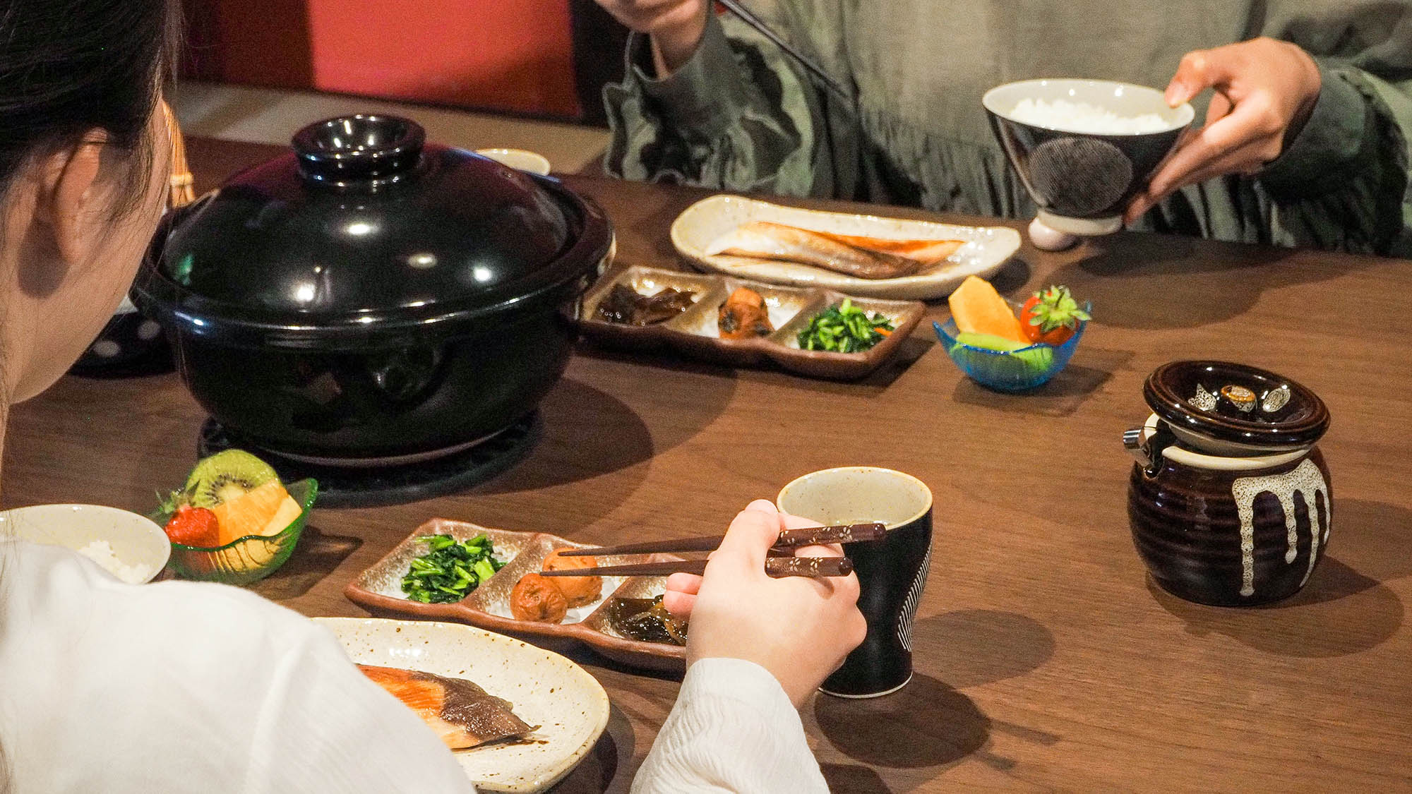 ・【朝食】舞鶴や京都の食材を使用した、昔ながらの日本らしい朝食をごゆっくりお楽しみください