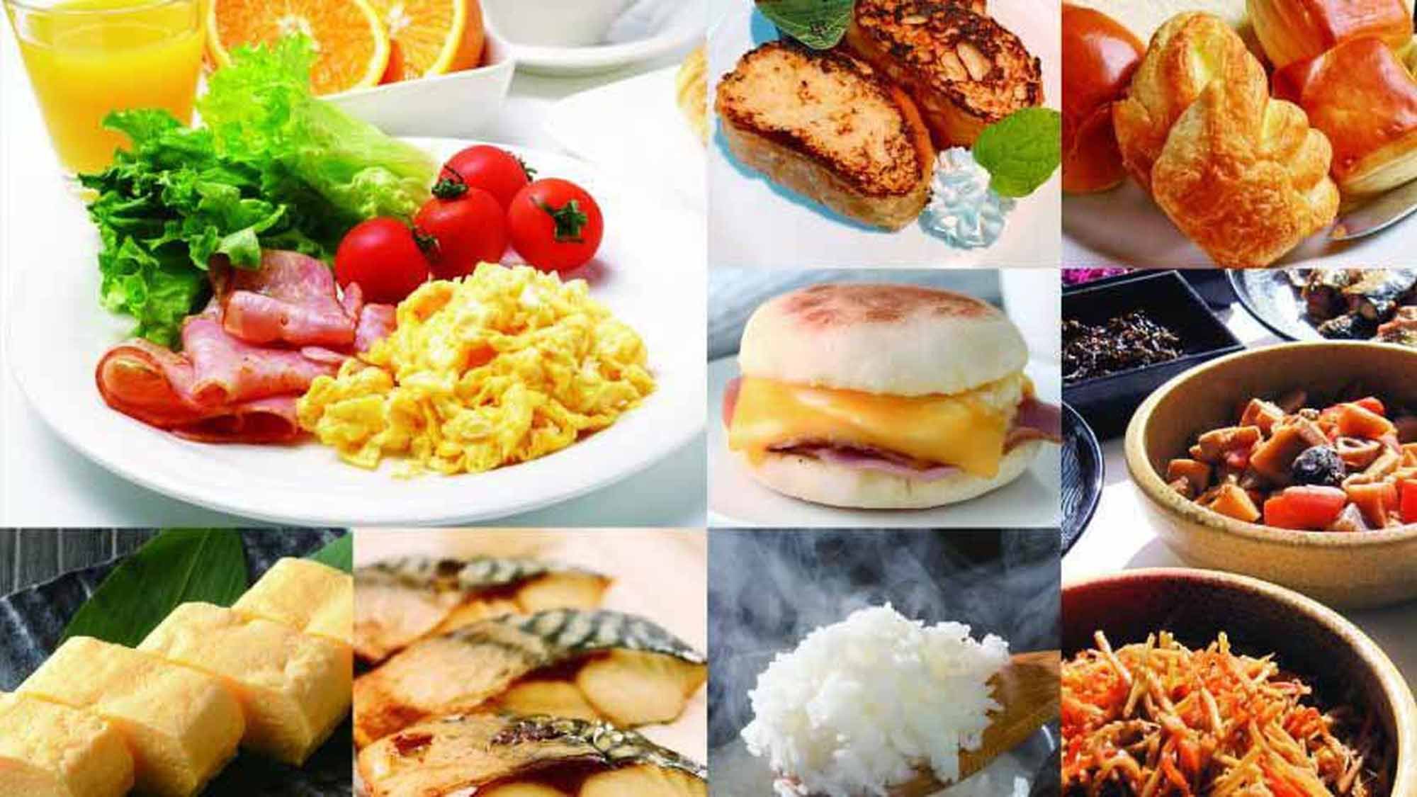 和洋食のビュッフェをご提供。フレンチトーストやご自身で作ることができるホットサンドがおすすめ!