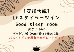 【安眠快眠】LGスタイラーツイン