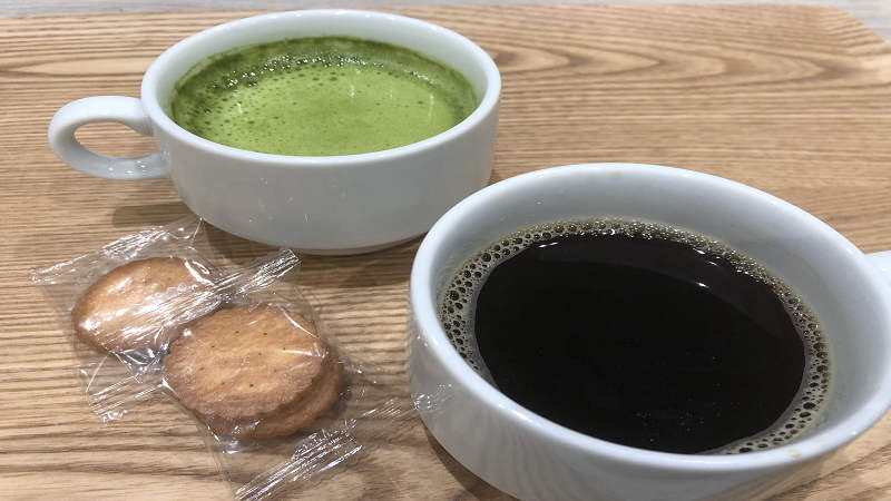 【ハッピーアワー】抹茶ラテ・コーヒーなどご用意しております