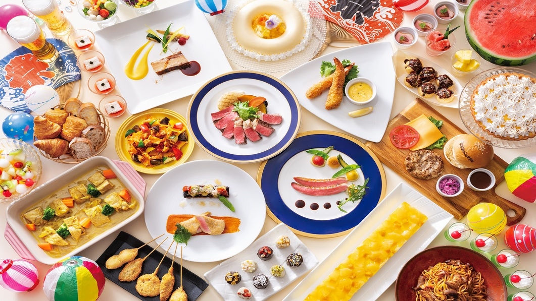 ＜夕食18:00＞「ブールヴァール」で楽しむ選べるメインとハーフビュッフェ（夕朝食付き）