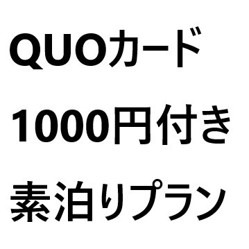 □■Quoカード1000円付き■□ビジネス素泊りプラン