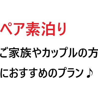 □■ペア■□素泊りプラン