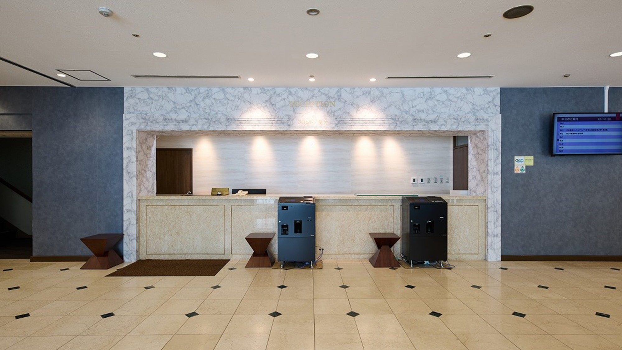 自動チェックイン機で、チェックイン・チェックアウトのお手続きがよりスムーズに。