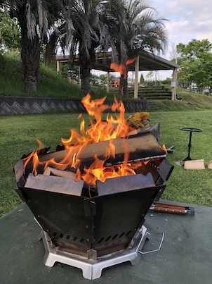 激レア！お宿で焚火体験プラン　ほっこり癒し体験　宮浜温泉入浴券・無料朝食付　家族同室　広島・宮島旅行
