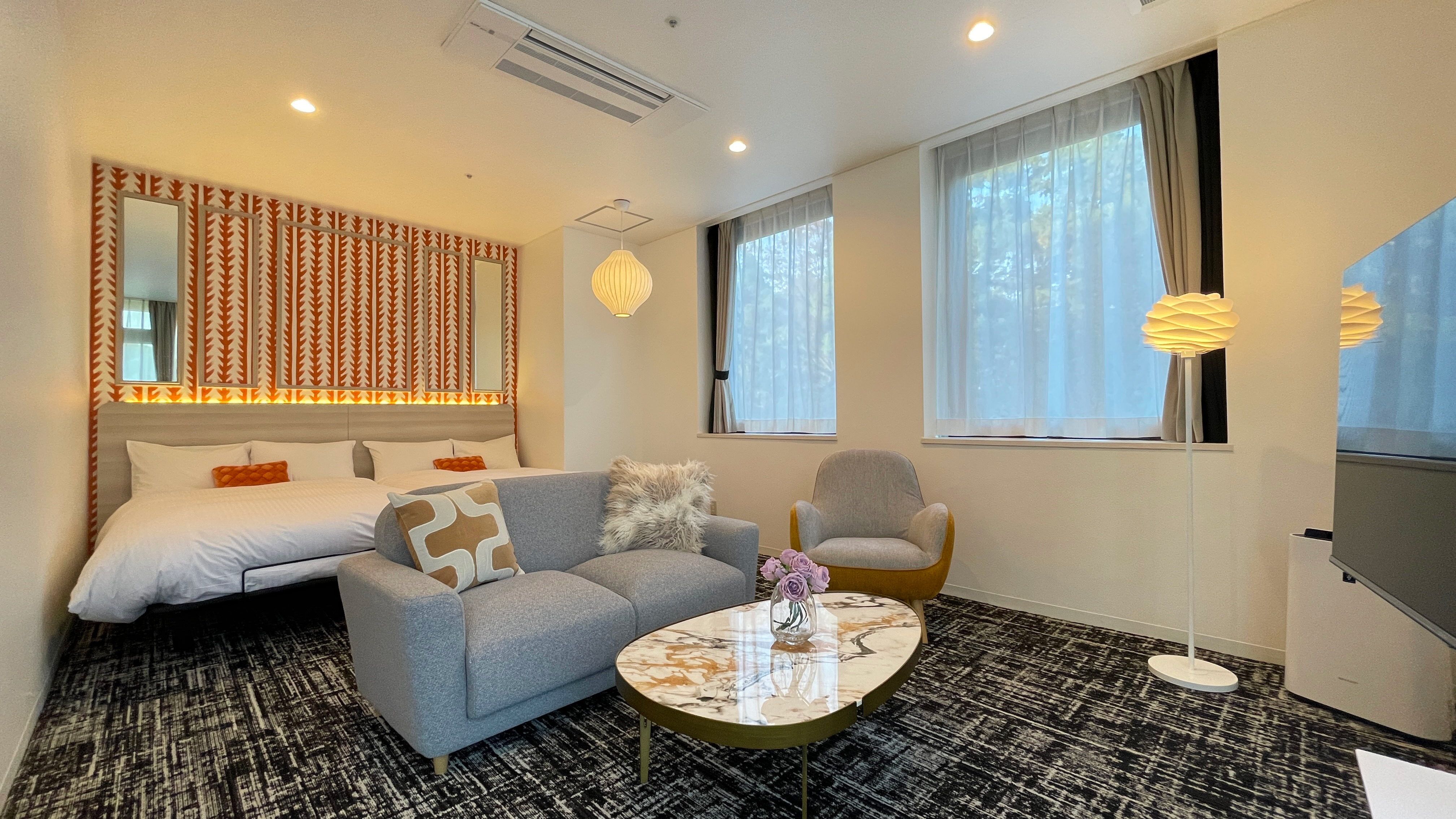 ラグジュアリーツインテラス付き