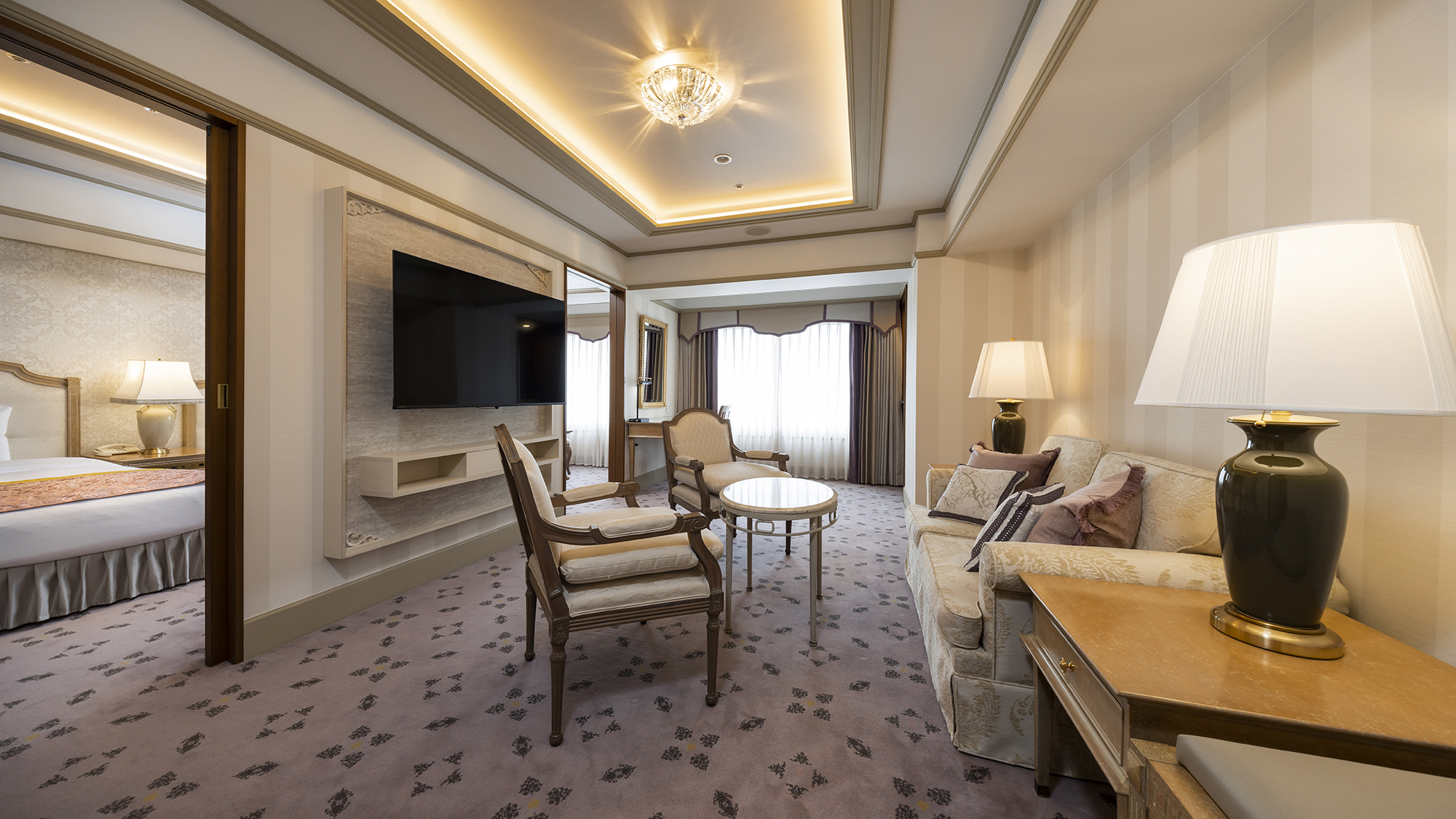 禁煙 スイートツイン(60平米・西向き) リビング