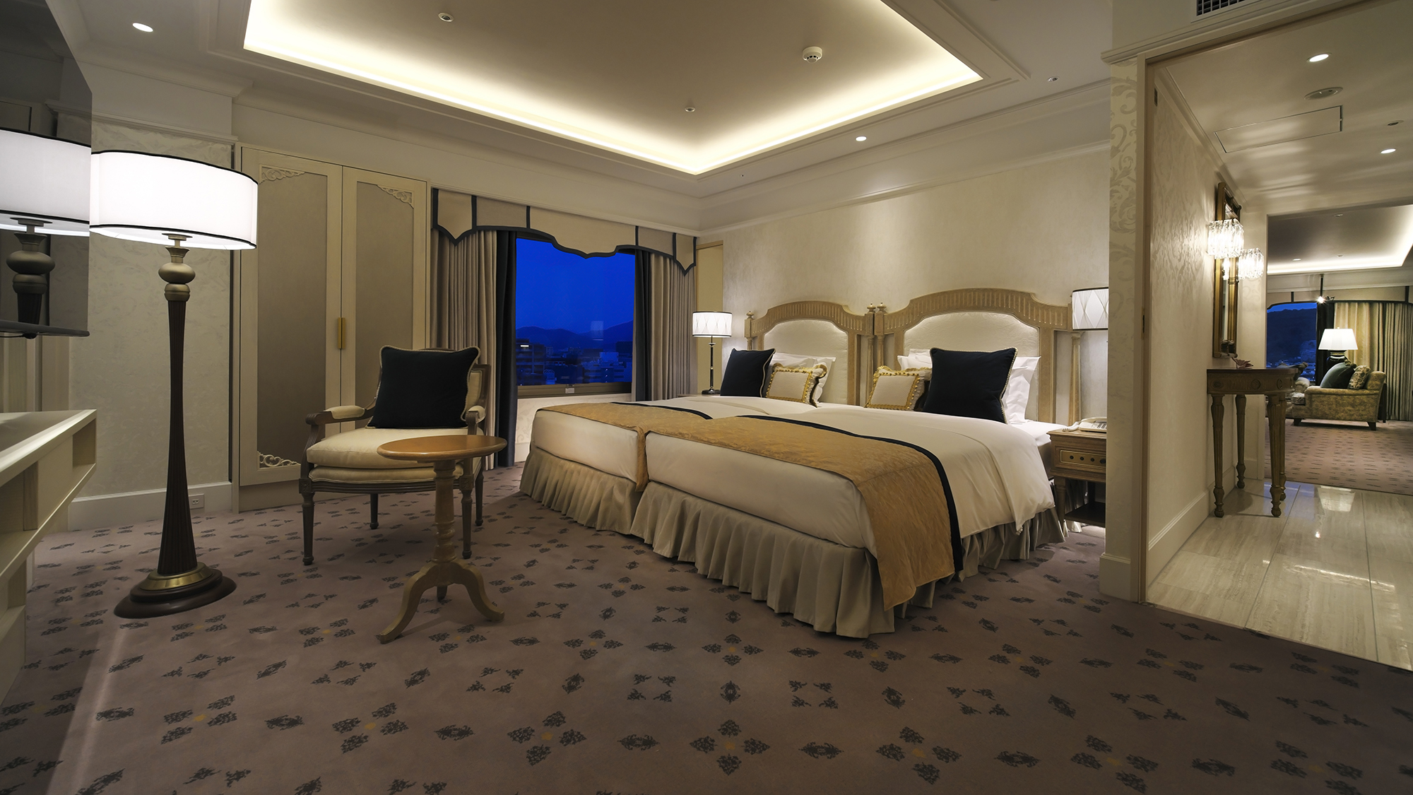 禁煙 プリンセススイート(112平米・北東向き・和室付)　寝室