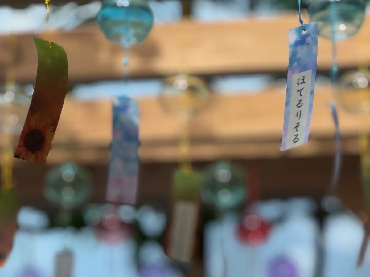 風に揺れる風鈴の音色、夏の空間に広がる静かな癒しと雅な彩り