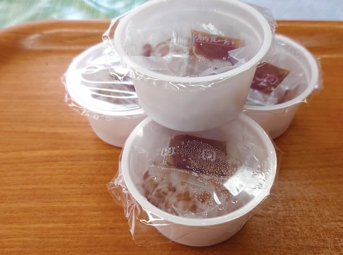 朝食の中田園の大人気納豆
