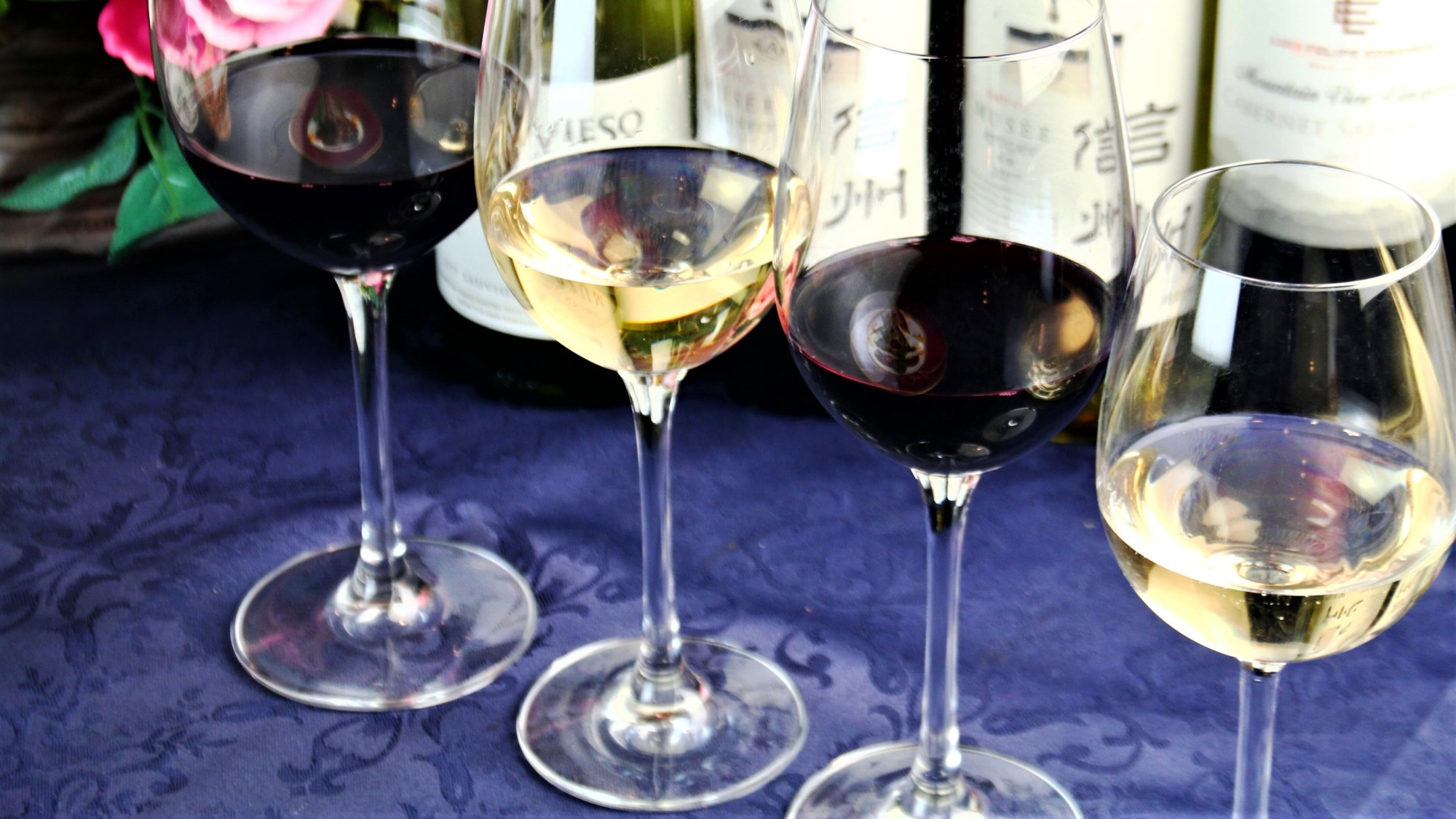 【夕食】プレミアム　4種のグラスワインセット