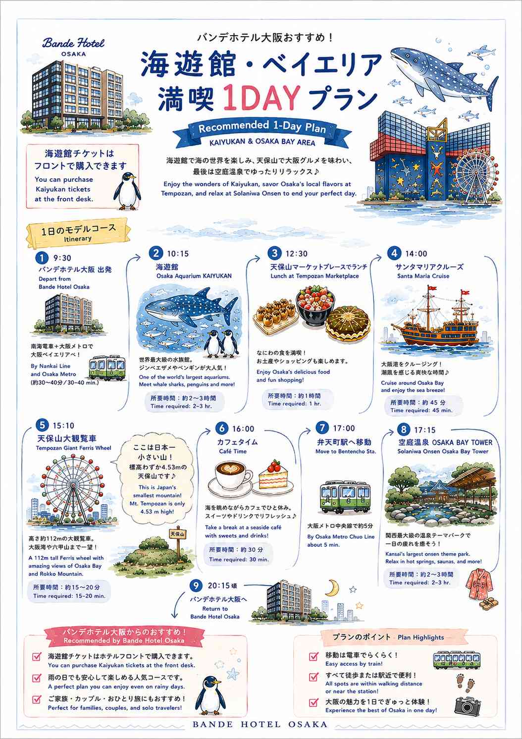 海遊館・ベイエリア満喫１DAYプラン
