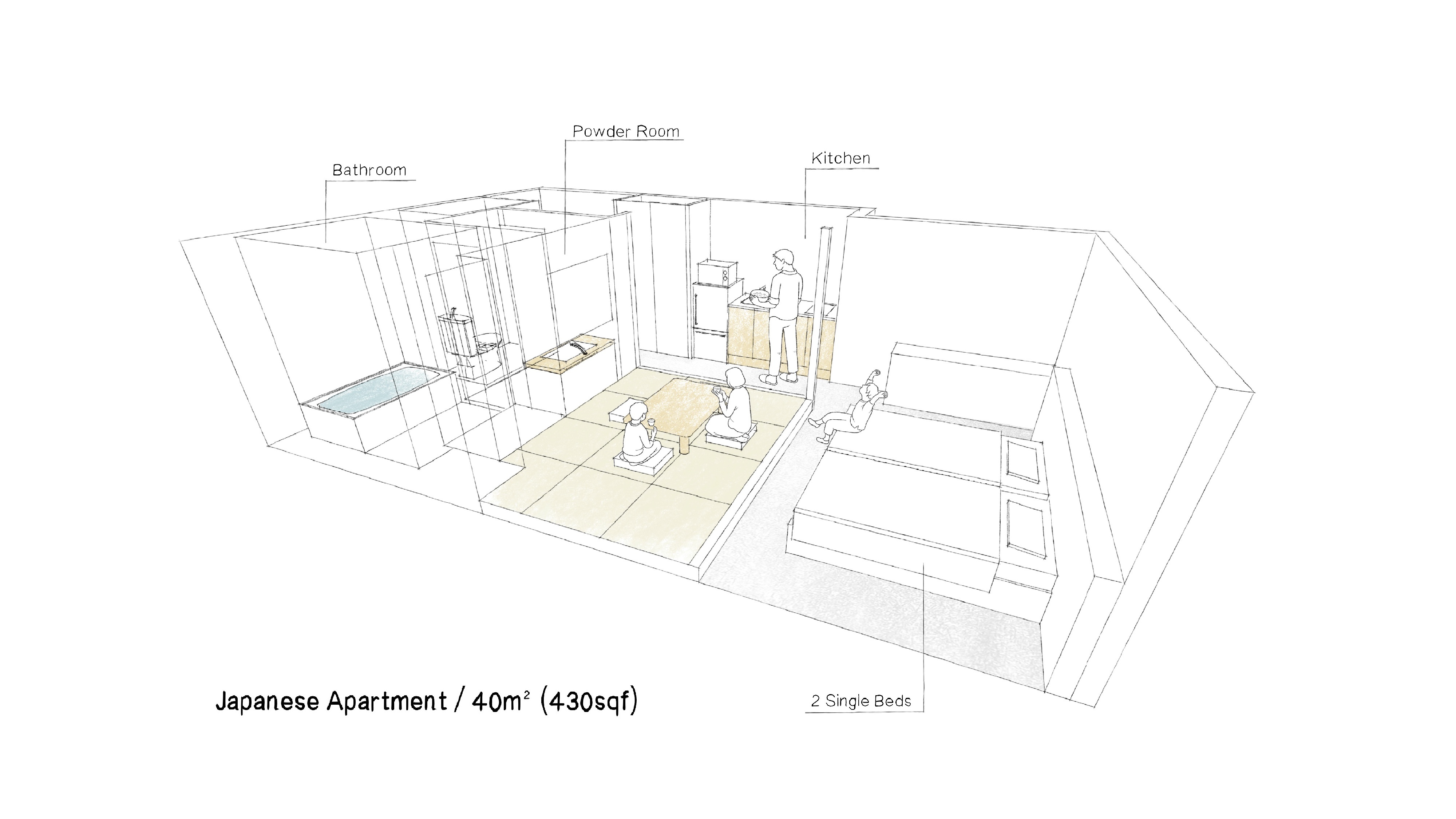 ジャパニーズアパートメント間取り図