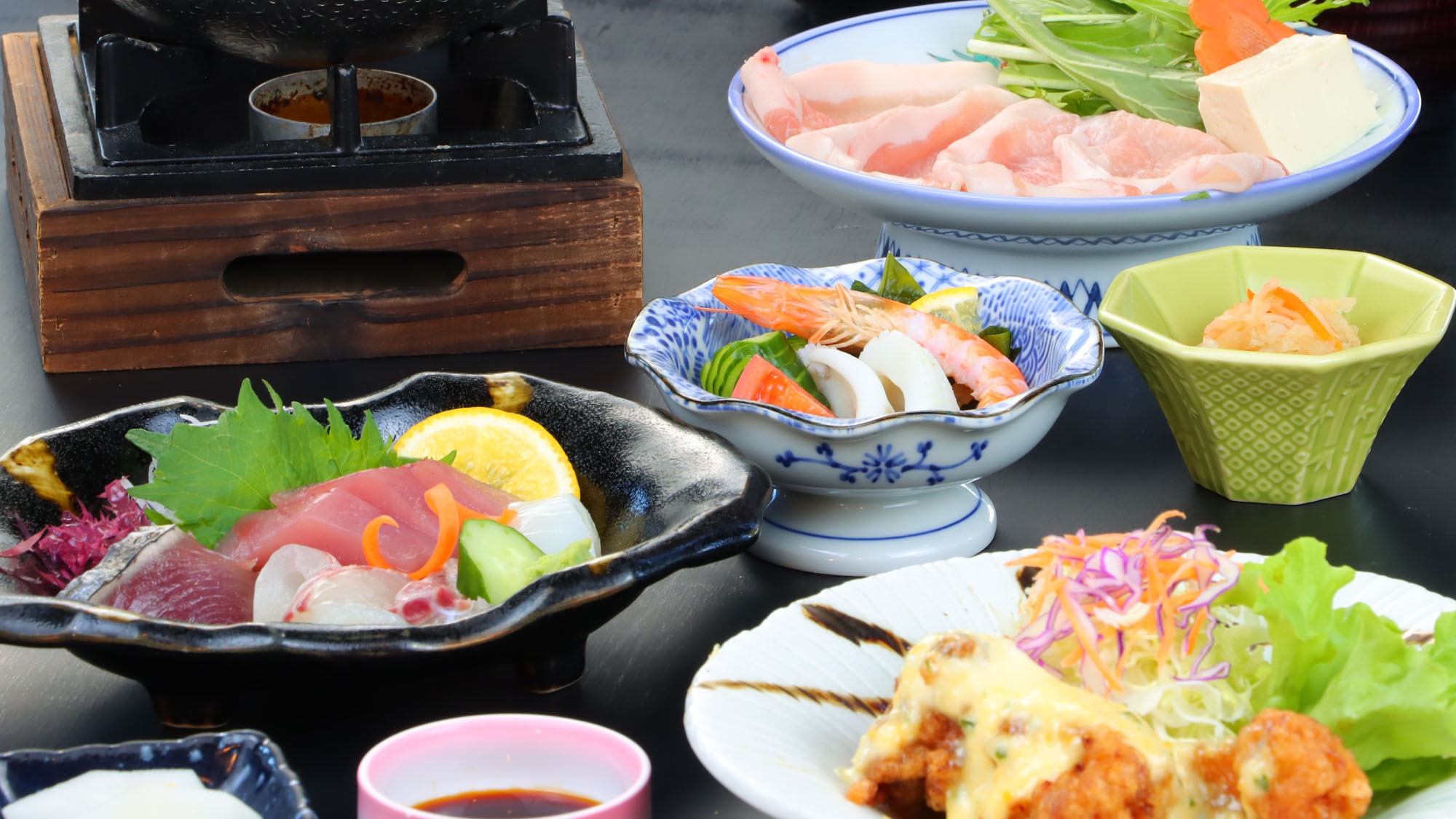 【連泊OK！夕食付き】夕食に金ヶ浜のレストランの定食を♪名物チキン南蛮も☆【訳あり別館】