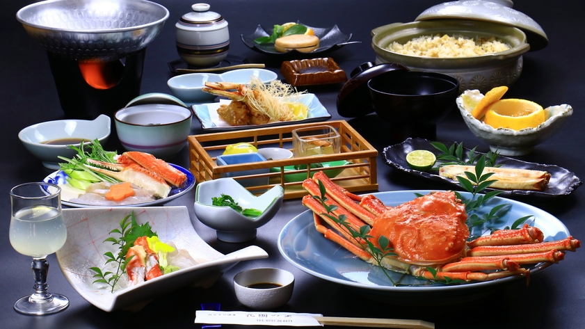 ★【1泊2食】極上会席｜カニ・クエ尽くしの贅沢な冬の饗宴