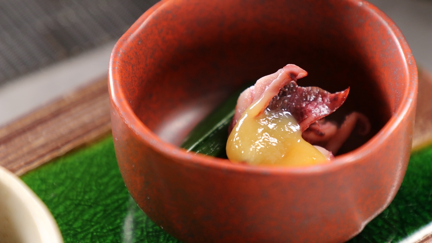 【朝食】 ボイルイカの酢味噌