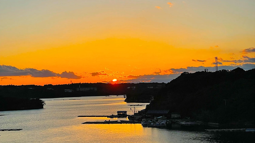 賢島大橋からの夕景