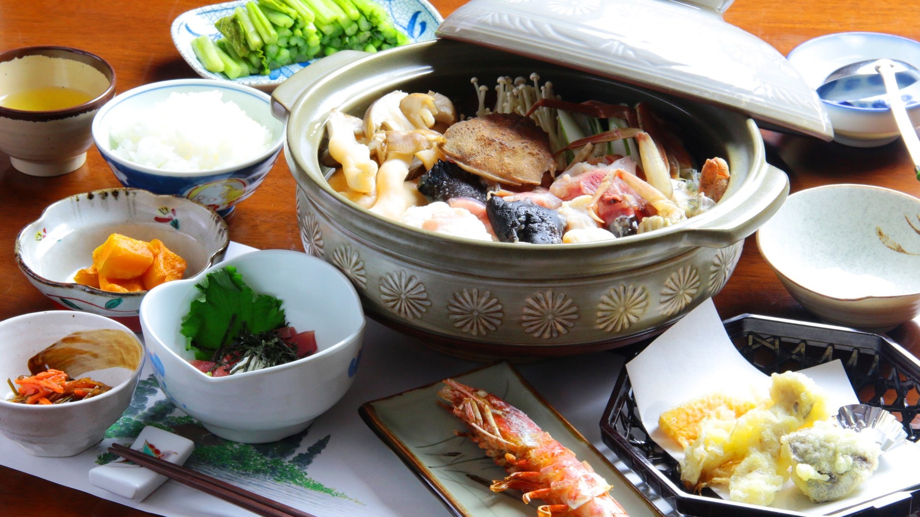 【二食付き】うまい！『自家栽培』高原野菜と『産地直送』日本海の幸☆野菜畑に囲まれた宿で田舎体験