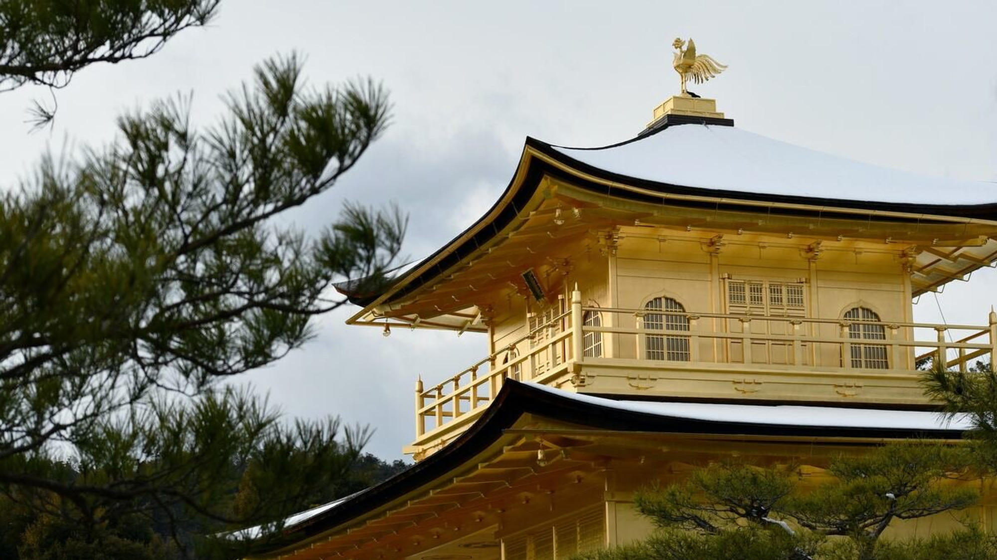 【京都・金閣寺】金色に輝く舎利殿の輝きに魅せられて、毎年世界中から多くの観光客が訪れる。