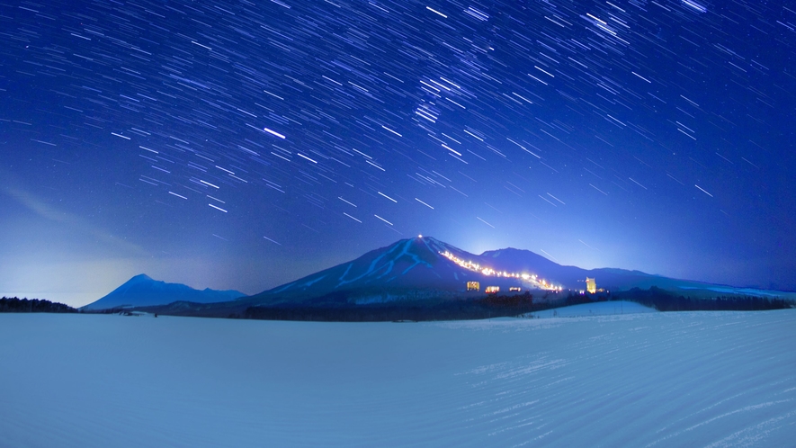 リゾート全景星空