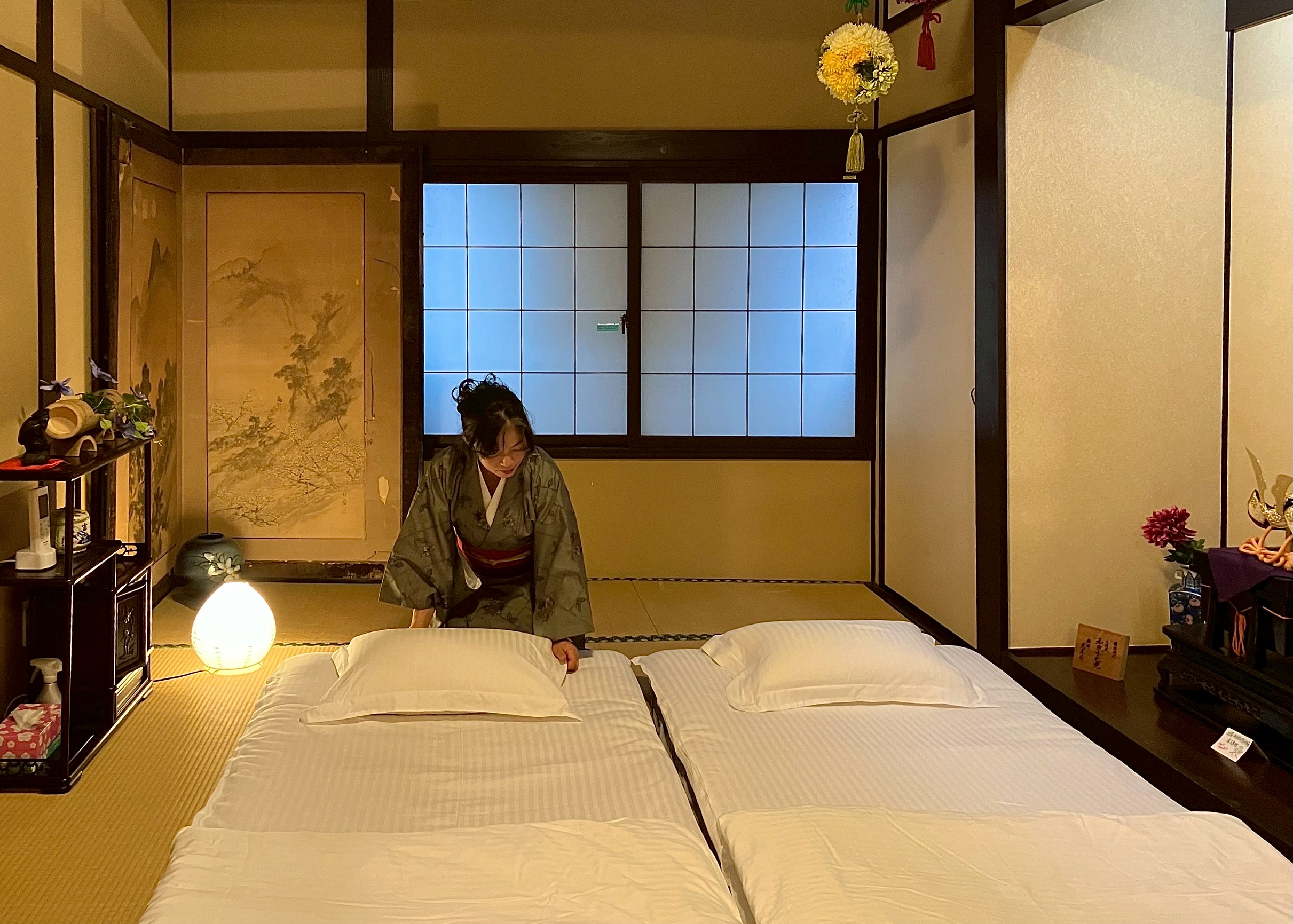 ゆったりとした寝室