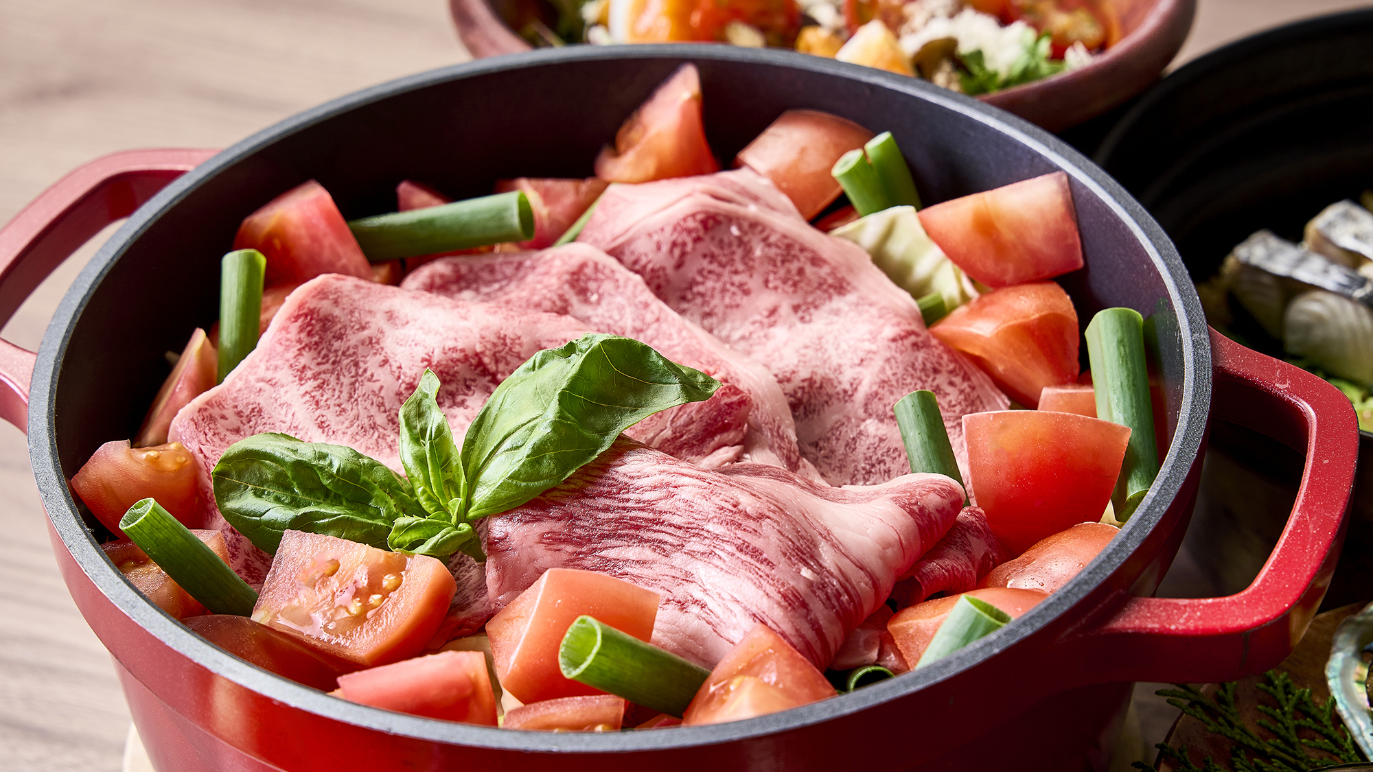 【HANARE／BBQ／プレミアム】［2025春夏］ えらべる鍋「黒毛和牛トマトすき焼き」