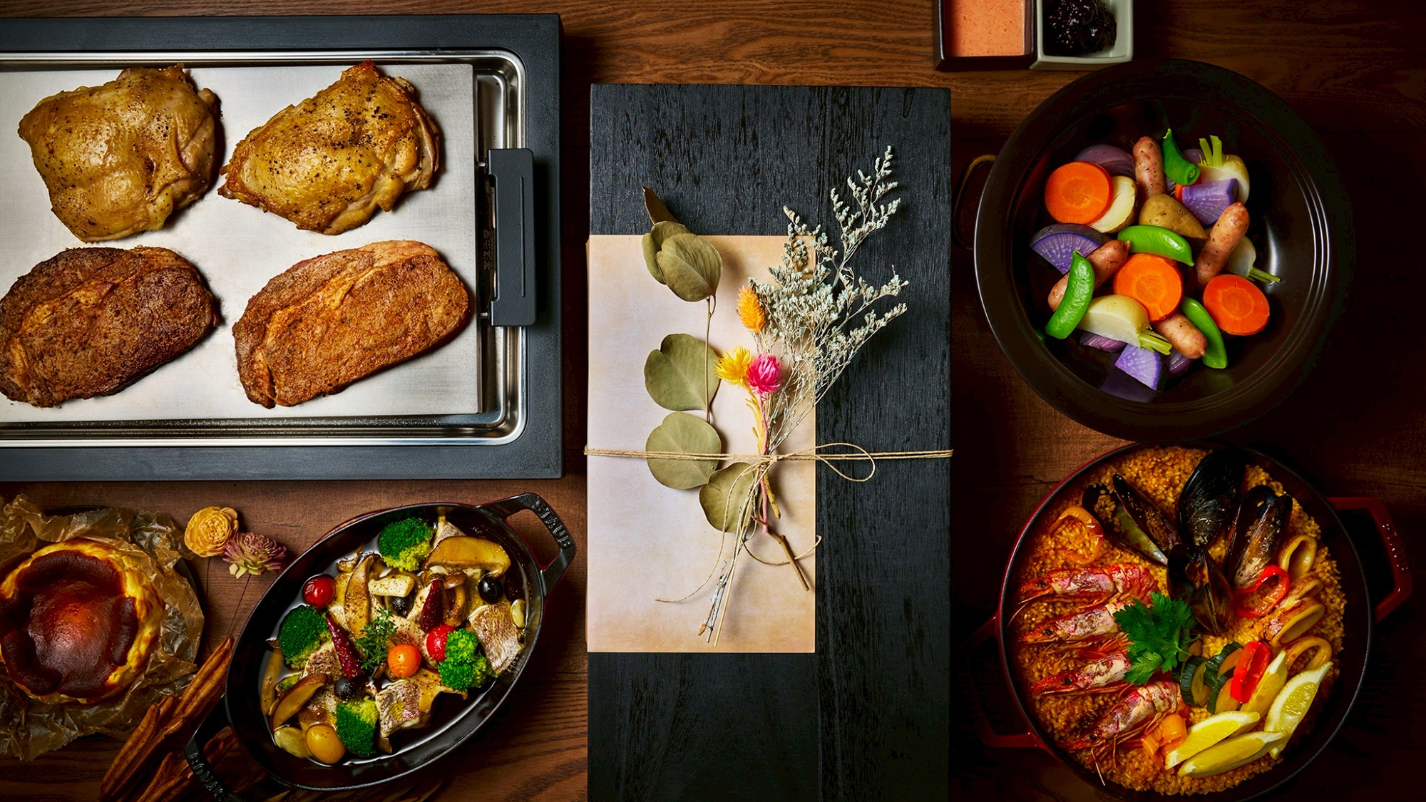 【HANARE＆VILLA／夕食】［2025冬］ 彩り豊かなHANARE冬の定番レギュラーBBQ