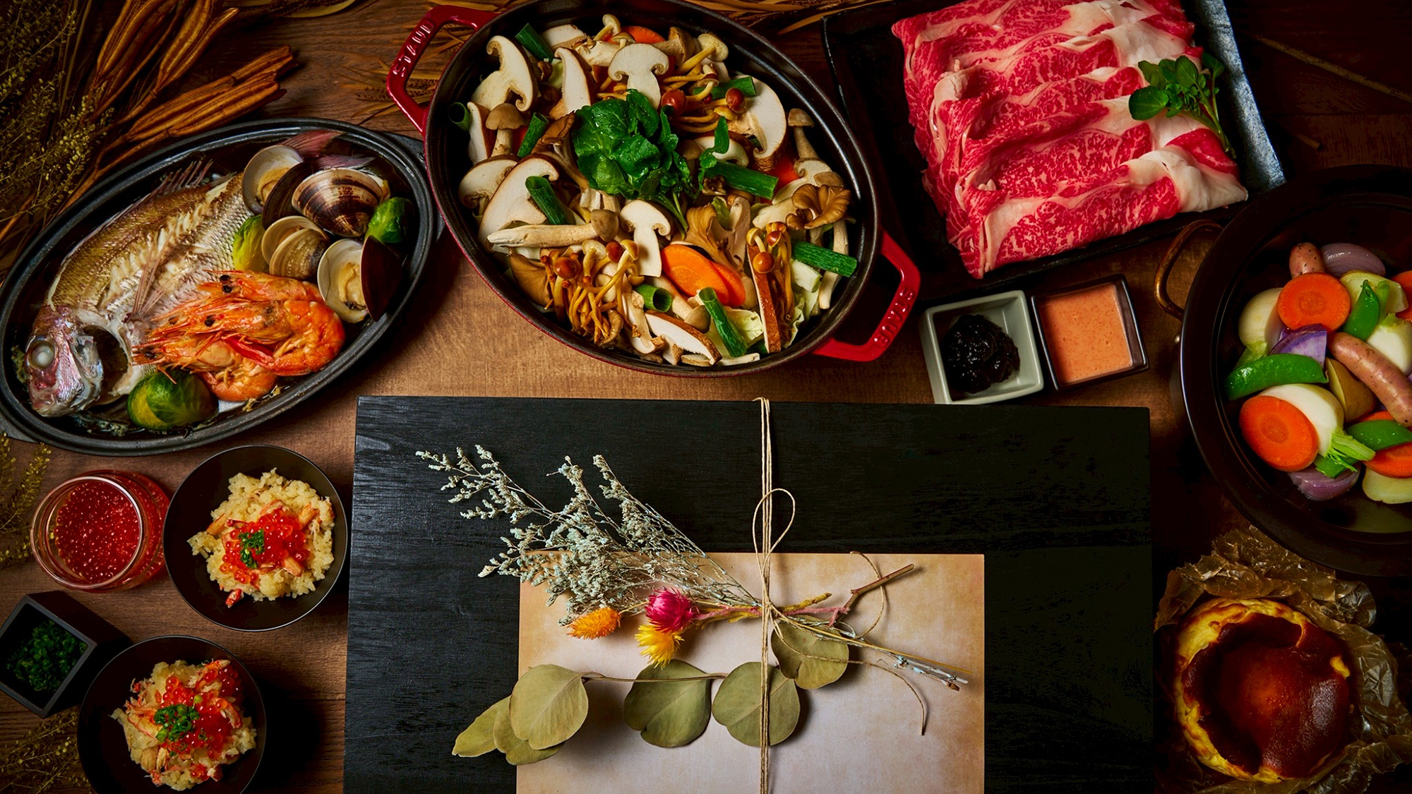 【HANARE＆VILLA／夕食】［2025冬］ 地元の旬を味わう、冬の和プレミアム御膳