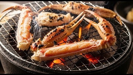 「炭火でジュワッ！ズワイ蟹まるごと一杯 焼き蟹体験プラン」