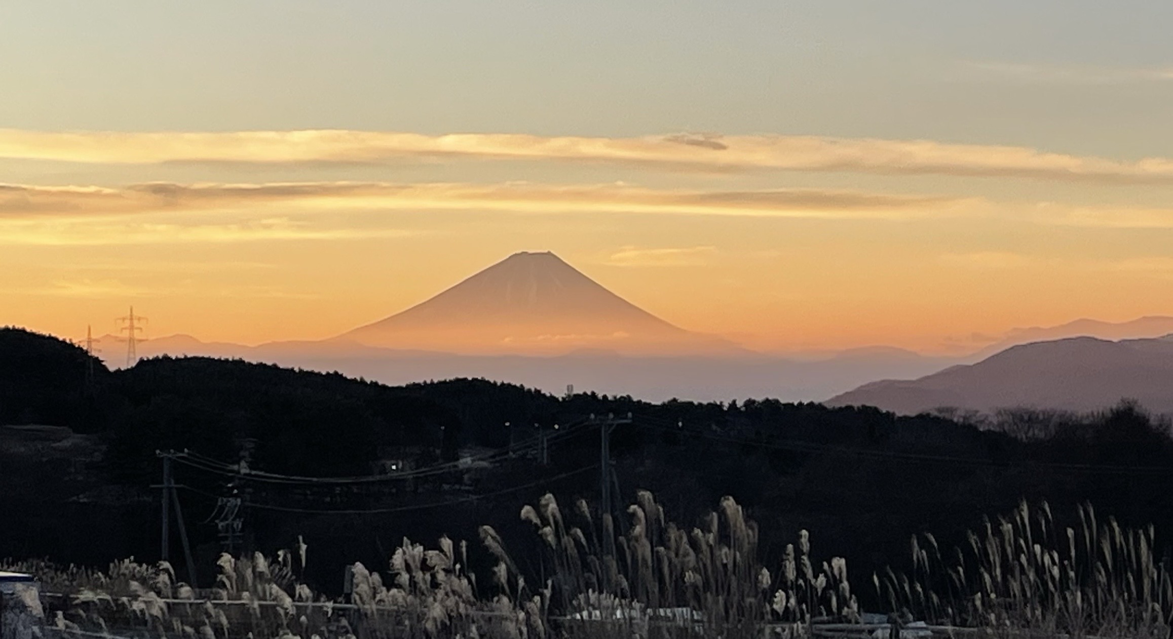 当宿から車で数分。富士見町には関東の富士見百景が三ヶ所御座います。撮影:2025.12.10am6:45