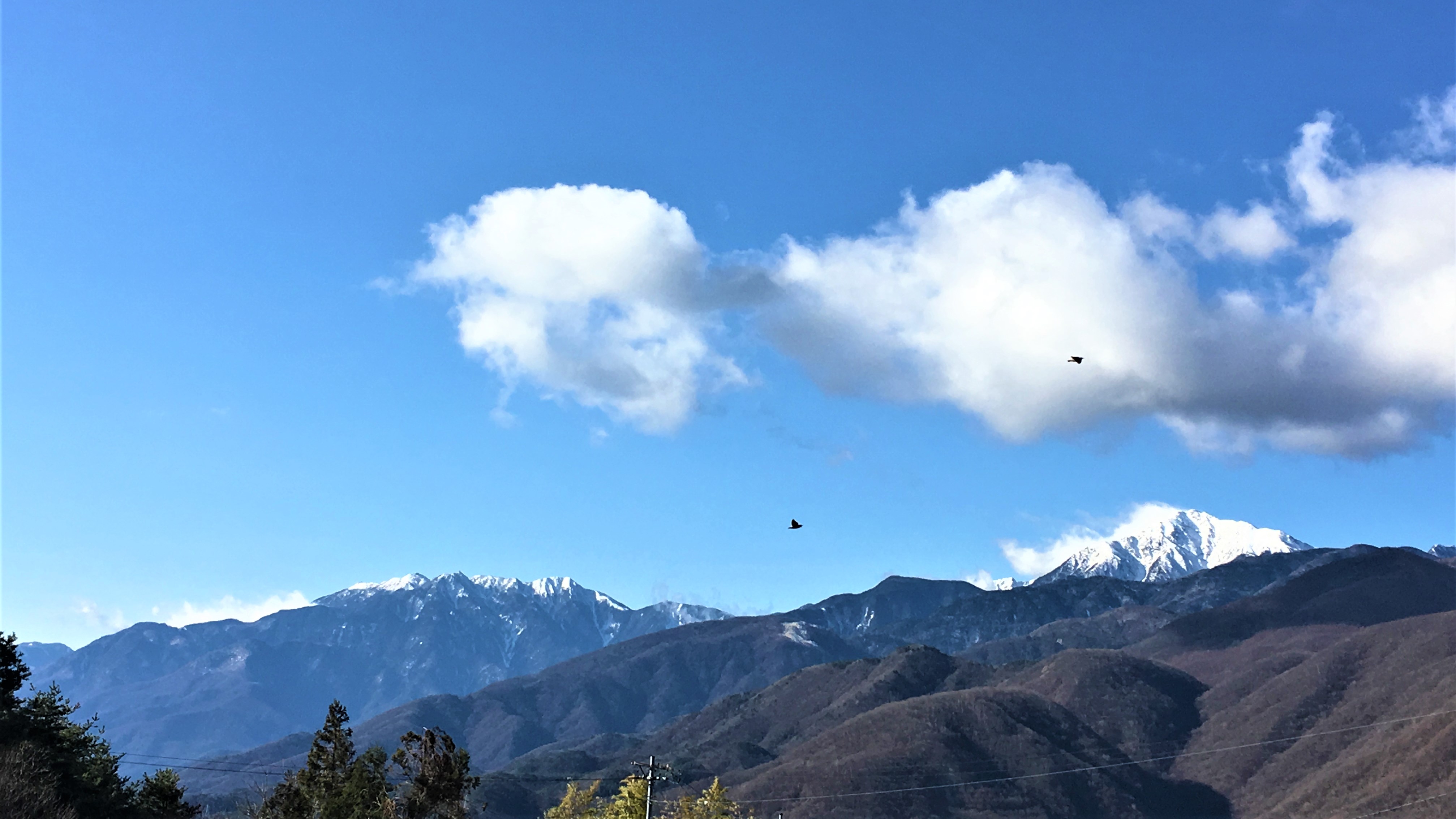 甲斐駒ヶ岳と鳳凰三山