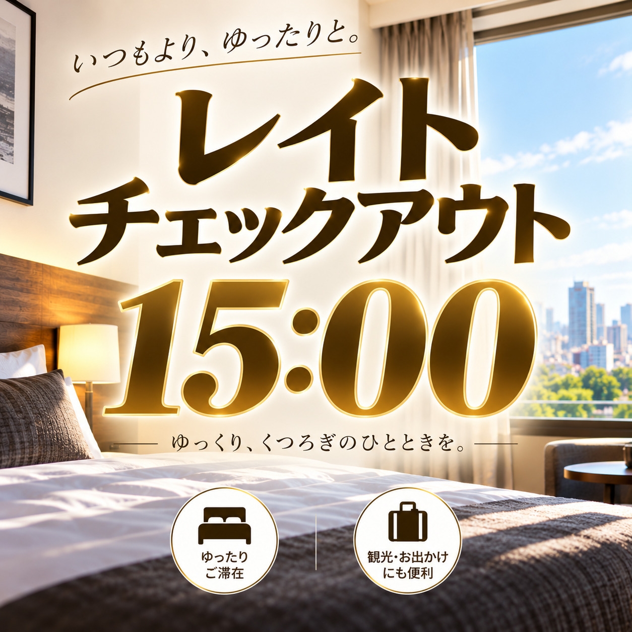 【翌15時チェックアウト】朝はゆっくり♪最大24時間ステイ！大阪観光にもおすすめ＜素泊まり＞