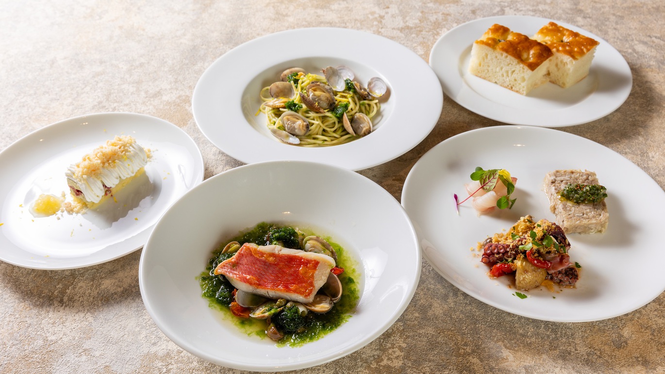 【3連泊以上のご予約がお得！】イタリアンディナー（ご滞在期間中、1回付与）／朝食ブッフェ付