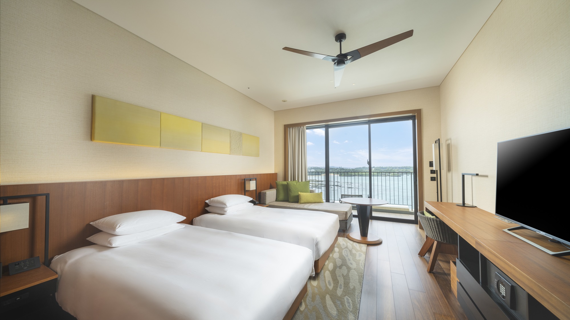 【ラグーンビュー ツイン】お部屋によって景観が異なります。