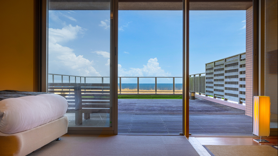 【太平洋ビュー◇バリアフリー和洋室】&ldquo;段差&rdquo;がなく安心してご滞在いただける空間デザインを