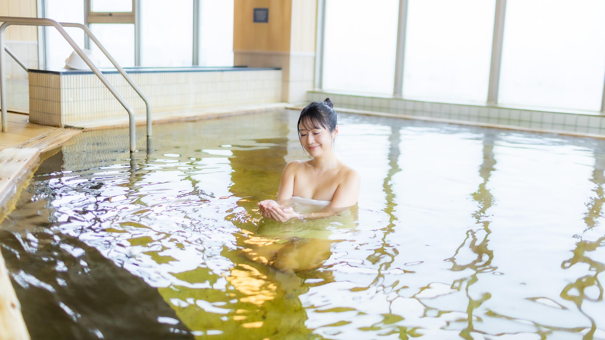 【大浴場】&ldquo;わたり町唯一&rdquo;の＜天然温泉＞&ldquo;とろみのある泉質&rdquo;が人気！