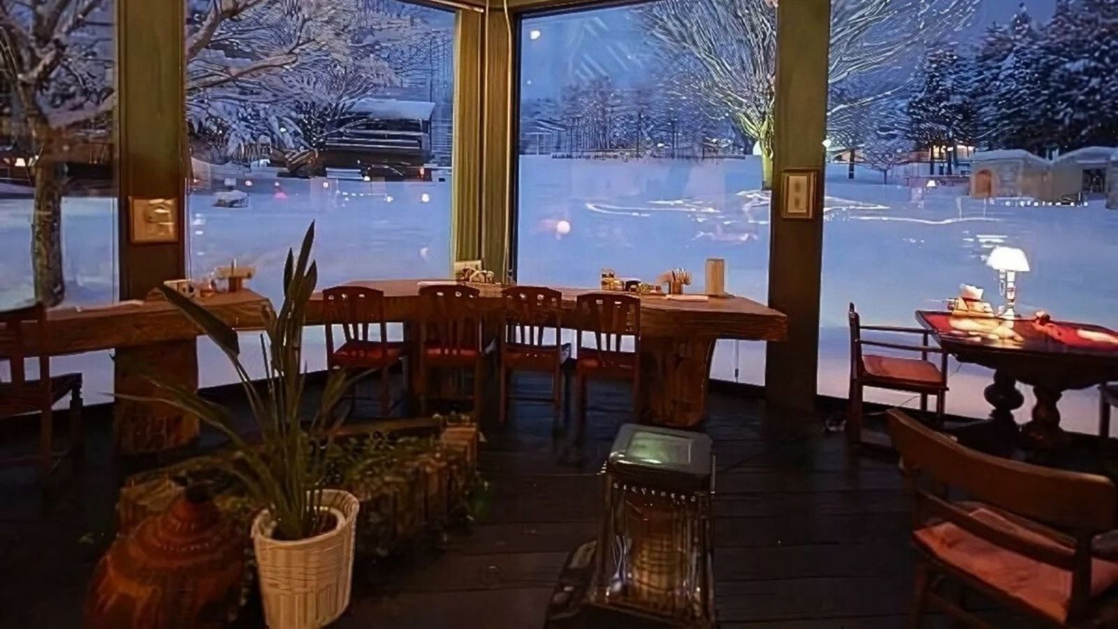 白銀の世界を眺めながら．．．