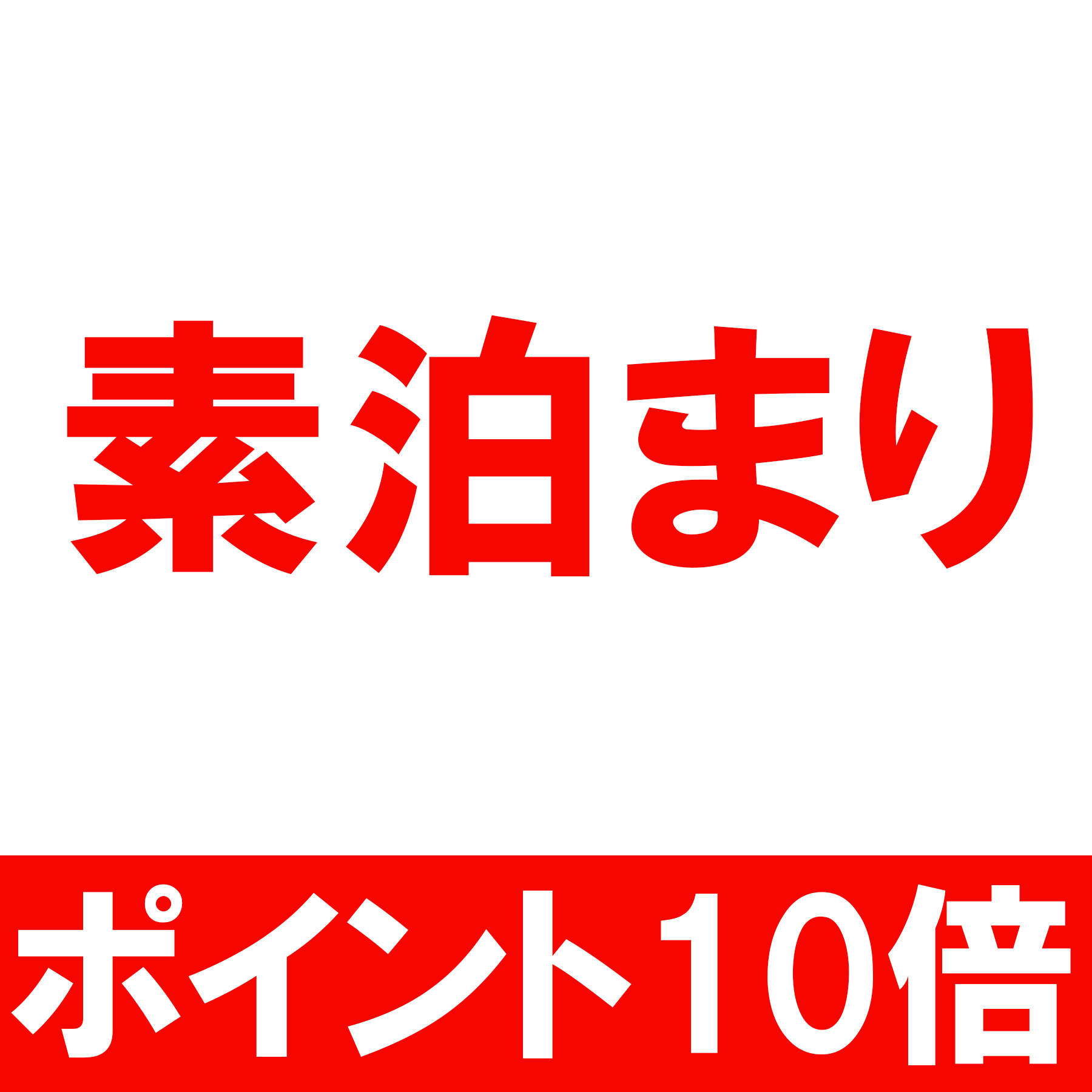 【ポイント10倍】楽天トラベル限定！ポイントユーザーの方におすすめ＜素泊まり＞