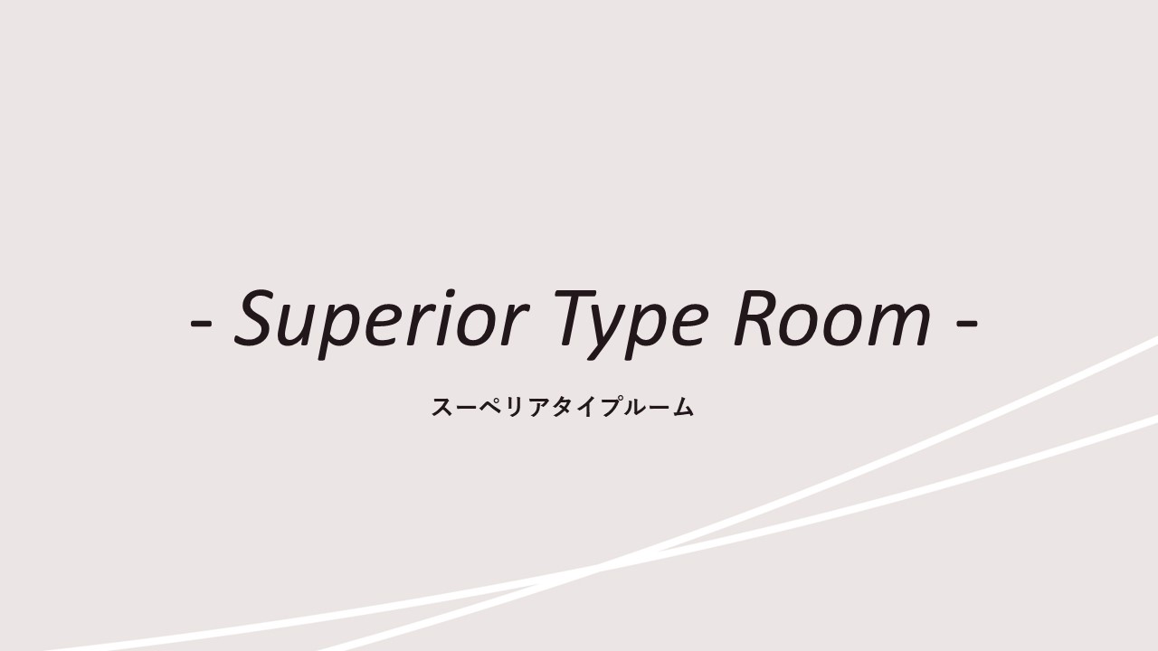 客室紹介(スーペリアタイプルーム)※基本スペックに加え、スーペリアタイプ限定の備品がございます。