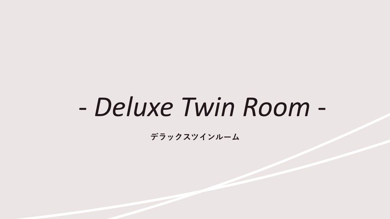 客室紹介(デラックスツイン)