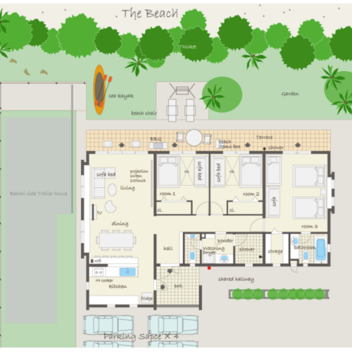 【Scallop(A)】間取り図