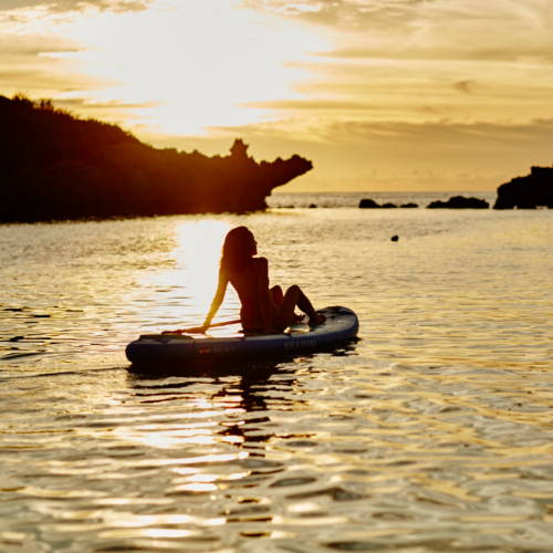 ホタテビーチ｜夕日も美しい。海風を感じながらビーチをお散歩も楽しいです。