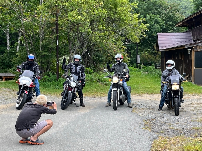 バイクツーリングのお客様